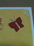 butterflies, flowers, making buterflies from flowers, Dazzle stickers, using stickers, using butterfly stamps