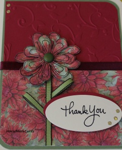flower thank you card