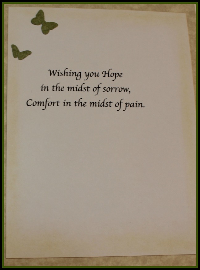 sympathy card message