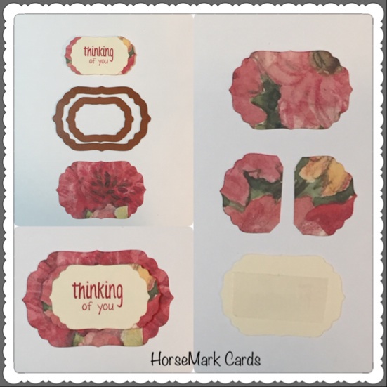 using die cuts to fit your projects, created by HorseMark Cards