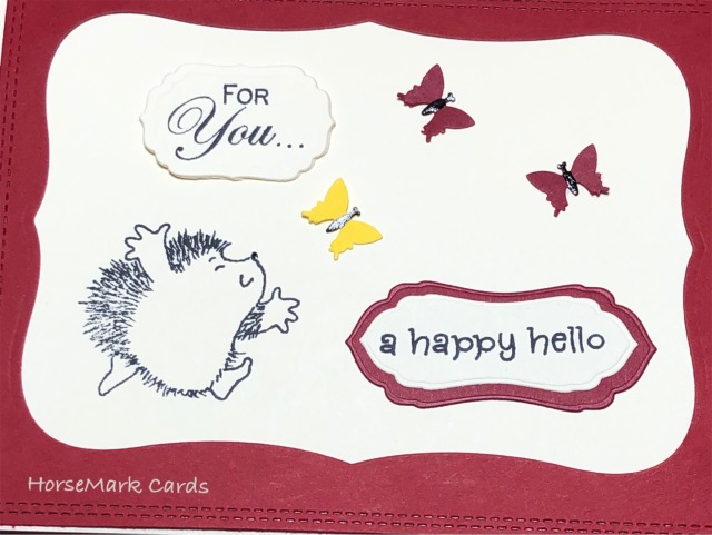 Happy Hello Notecard with groundhog